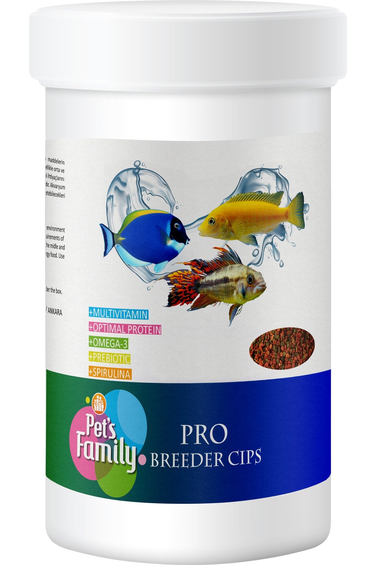 Pro Breeder 120 Gr - Tropikal ve ciklet balıkları için yem