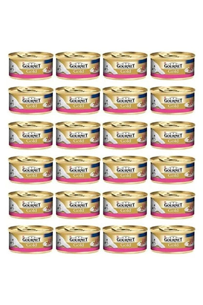 Gourmet Purina Gold Kıyılmış Sığır Etli Konserve Yetişkin Kedi Maması 24 x 85 G