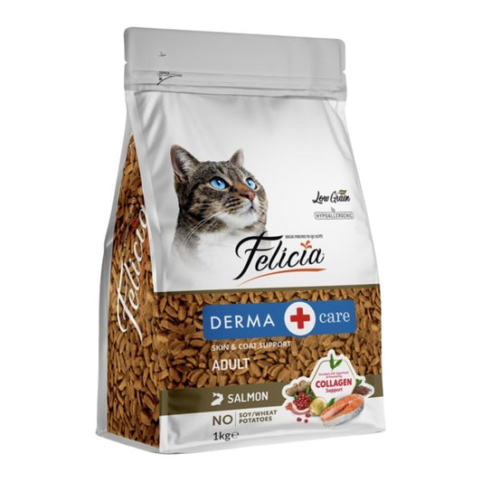 Kolajenli Somonlu Az Tahıllı Yetişkin Hypoallergenic Kedi Maması 1 Kg