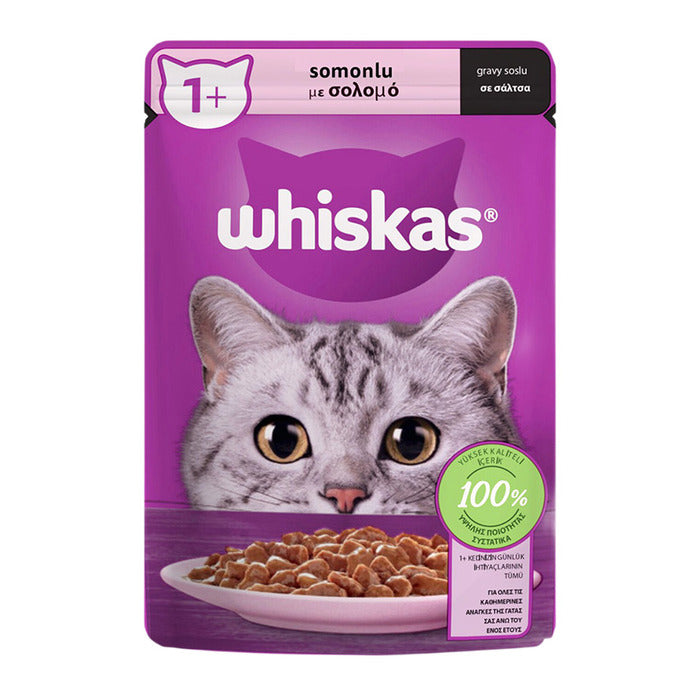Mama Pouch Sos İçinde Somonlu Yetişkin Kedi Yaş 85 Gr