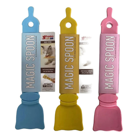 Magic Spoon Kedi Köpek Krema Ödül Maması Yedirme Kaşığı Adet