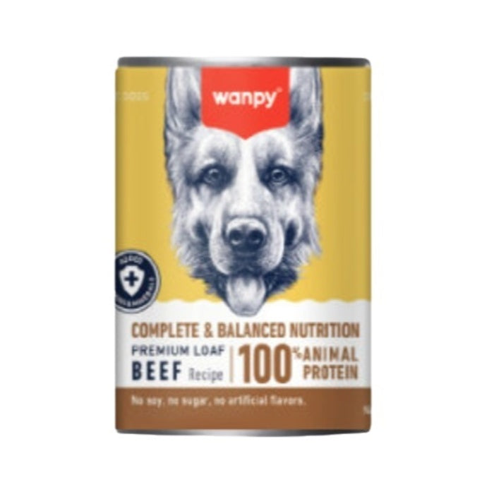 Wanpy Tahılsız Biftekli Köpek Konservesi 375 Gr